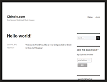 Tablet Screenshot of chinelo.com